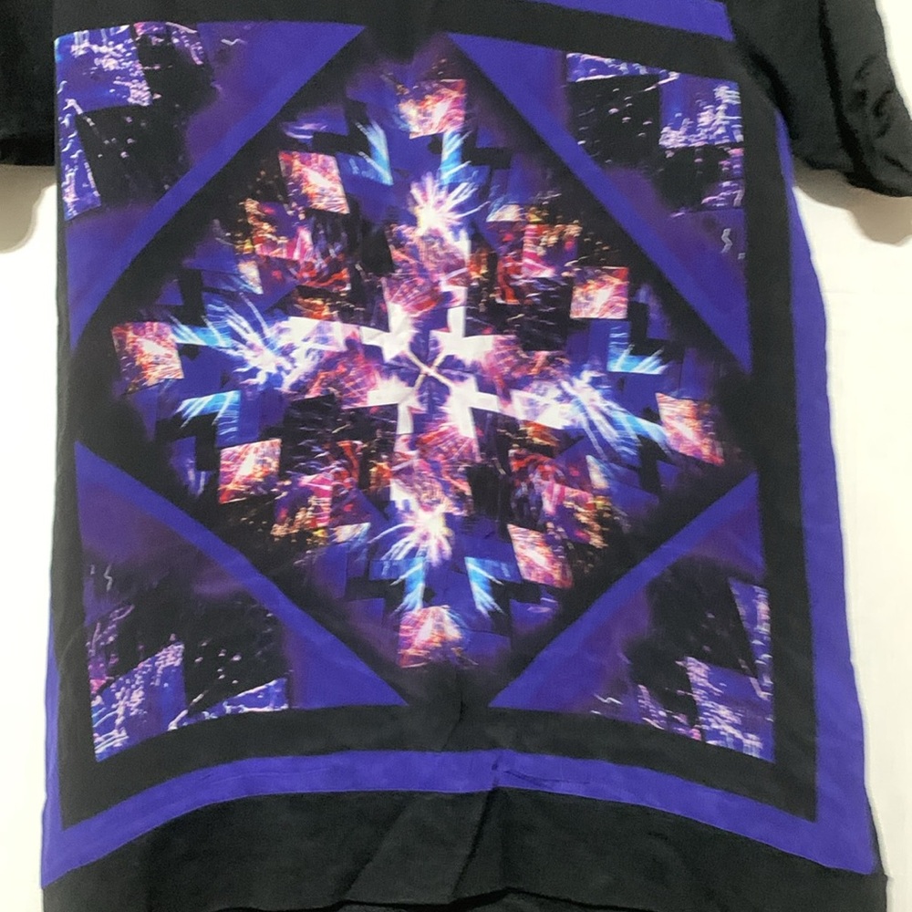 Sandro Paris Abstract Graphic Black Tee Shirt - Picture 2 of 4